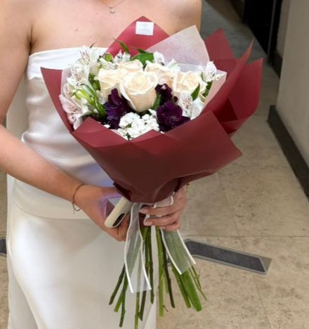Bouquet de Rosas y Astromelias