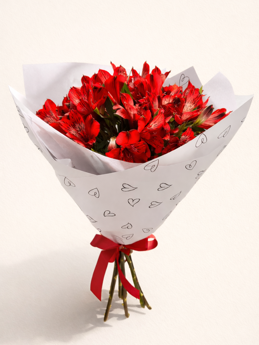 Ruby Alstroemerias
