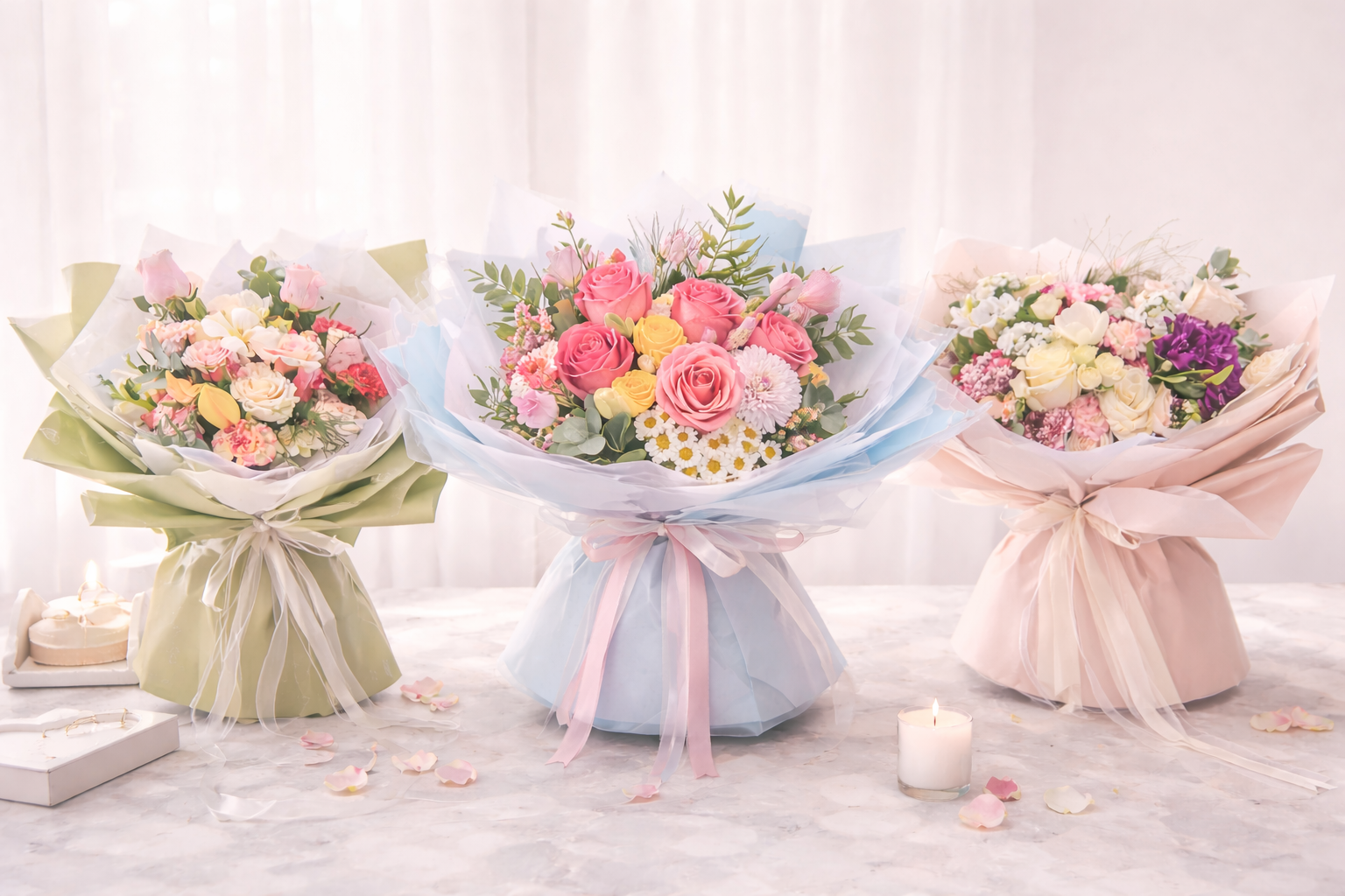 Coleccion Bouquets Estilo Coreano