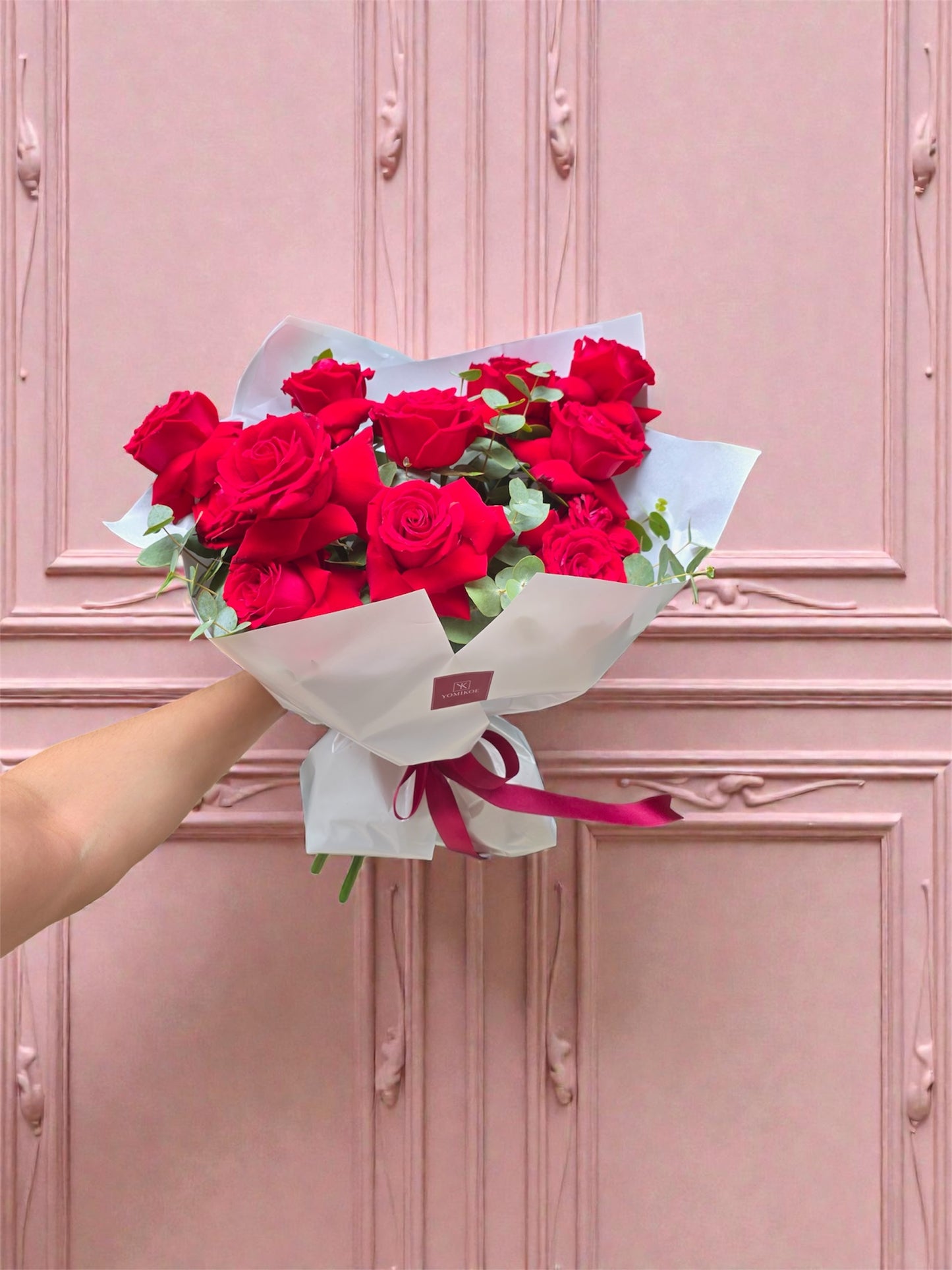 Bouquet Carmesí Clasico x12